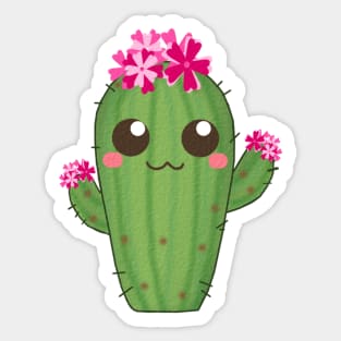 Kawaii Cute Cactus Plant Sticker